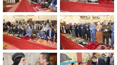 الغريب يؤدي صلاة عيد الفطر بالمنوفية وسط المواطنين