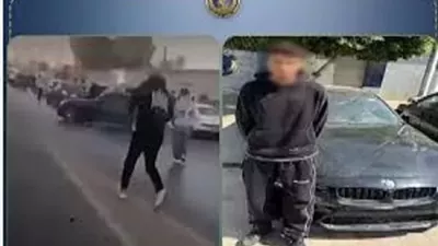 ضبط طالب عرض حياة المواطنين للخطر بالنزهة