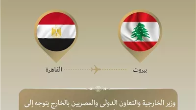 وزير الخارجية يتوجه إلى بيروت للتأكيد على دعم مصر للبنان الشقيق