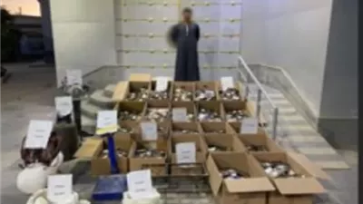 ضبط 600 ألف قطعة ألعاب نارية فى حملات أمنية
