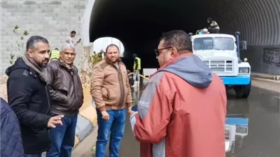 جهاز العبور الجديدة يرفع حالة الإستعداد القصوى للتعامل مع الأمطار صور