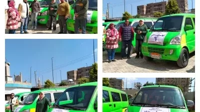 تشغيل المرحلة الأولى لخطوط السرفيس الجديدة بمدينة قويسنا المنوفية