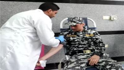 حملة للتبرع بالدم بمديرية أمن البحيرة