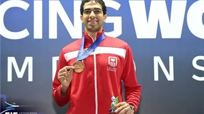 أحمد هشام يحقق الميدالية البرونزية ببطولة العالم للسلاح بالبرازيل