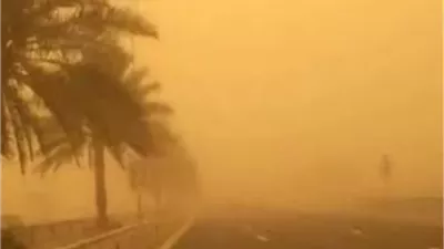 الأرصاد: استمرار الرمال المثارة على مناطق من السواحل الشمالية الغربية والوجه البحري