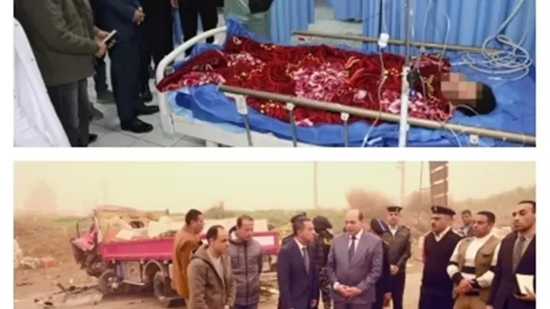 محافظ المنوفية خلال