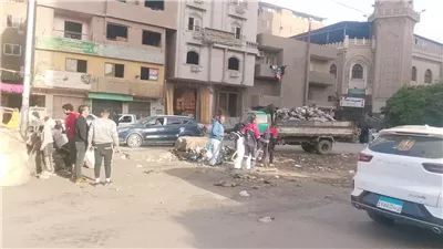 حملة نظافة بشارع الغاز والمنطقة المحيطة بالوراق