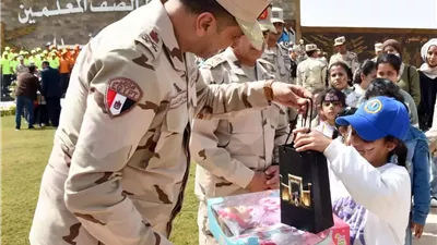 القوات المسلحة تشارك أطفال مصر الإحتفال بيوم اليتيم