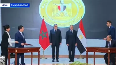 رئيس الوزراء ونظيره المغربي يشهدان توقيع عدد من وثائق التعاون