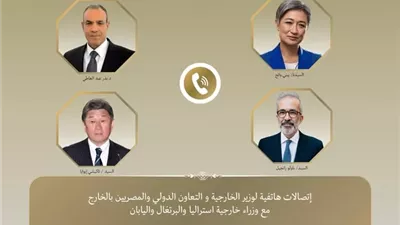 وزير الخارجية يبحث التطورات الإقليمية مع نظرائه من أستراليا واليابان والبرتغال