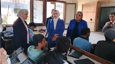مدير تعليم القاهرة في زيارة ميدانية لمدارس حلوان