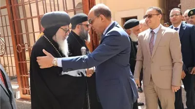 محافظ المنيا يهنئ القيادات الكنسية بمناسبة عيد القيامة المجيد