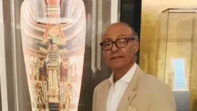 رئيس الاتحاد العام للمصريين فى استراليا، يكتشف كنوز فرعونيه فى سيدنى