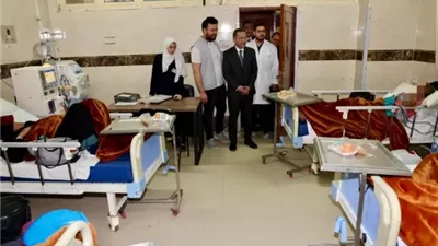 محافظ المنوفية يفاجئ مستشفى الهلال ويكافئ التمريض