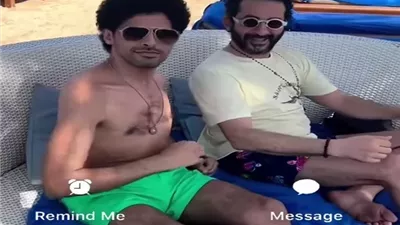حمدى الميرغنى يداعب متابعيه برفقة أحمد حلمى فى أحدث ظهور