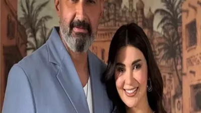 هدى الإتربي تحتفل بعيد ميلاد ياسر جلال