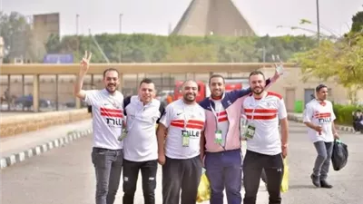 جماهير الزمالك تتوافد لملعب المباراة لمؤازارة فريقها ضد شباب بلوزداد
