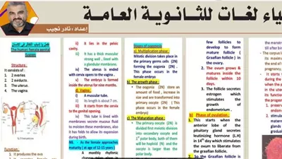 لطلاب لغات.. أهم الأسئلة في التكاثر أحياء ثانوية عامة 2026