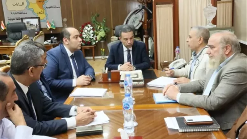محافظ المنوفية خلال