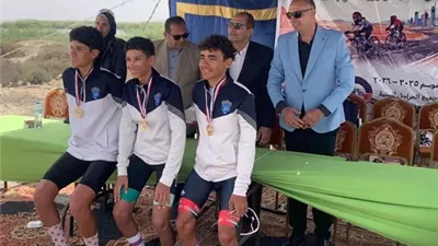 تالق ناشئين جزيره الورد للدراجات ببطوله الجمهوريه ببورسعيد