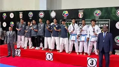 ثلاث ميداليات ذهبيه للأعبى كفرالشيخ فى الكاراتيه