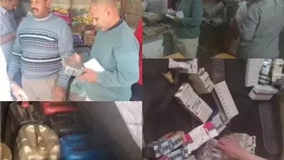 ضبط سجائر بدون فواتير وبنزين مدعم ومبيدات منتهية الصلاحية بالقليوبية