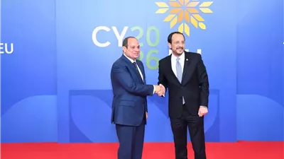 الرئيس القبرصي :ضرورة تقاسم الاتحاد الأوروبي الأعباء مع مصر