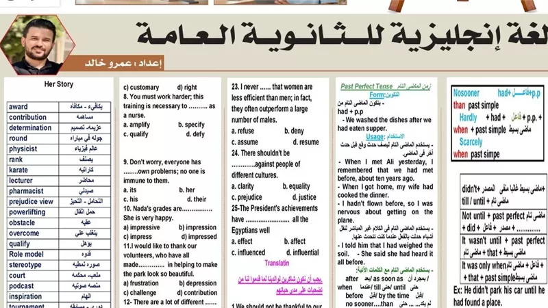 مراجعة انجليزي ثانوية