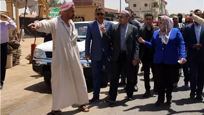 تفاصيل جولة ميدانية لمحافظ الإسماعيلية بالقصاصين..صور