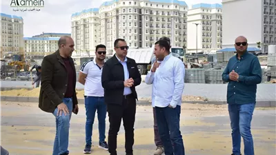 العلمين الجديدة : ضغط معدلات التنفيذ بالحي اللاتيني والداون تاون