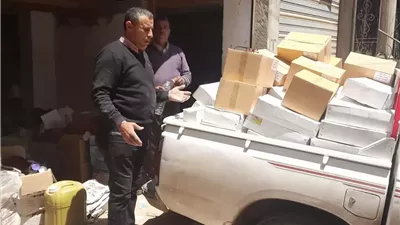 ضبط ادوية بيطرية منتهية الصلاحية ببيلا كفرالشيخ