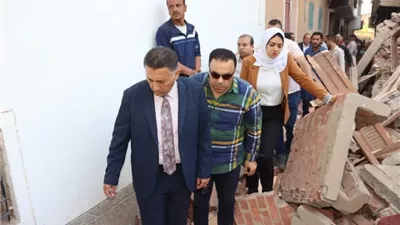 محافظ القليوبية يوجه بإجراءات عاجلة ودعم المتضررين من انهيار منزل بكفر الحمام