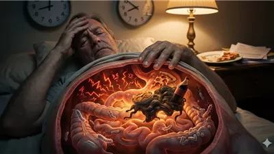 التوتر والأكل ليلًا.. تركيبة خفية تهدد صحة أمعائك دون أن تشعر