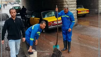 سرعة تصريف مياه الامطار وسيولة الحركة المرورية بالمنتزة