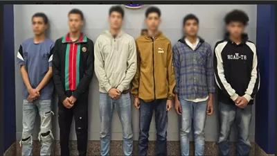 ضبط 6 طلاب تعدوا على شاب بأسلحة بيضاء في بني سويف