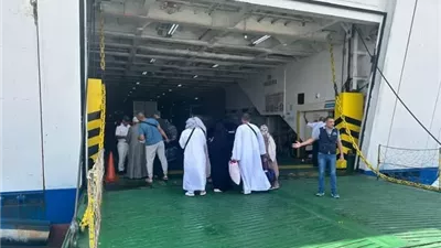 وزارة النقل: انطلاق أول أفواج الحج البري من ميناء نويبع
