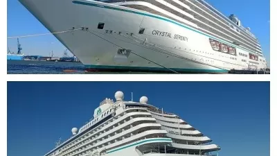 ميناء غرب بورسعيد يستقبل السفينة CRYSTAL SERENITY السياحية