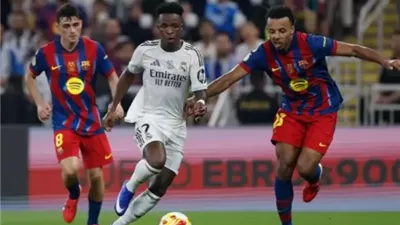 كلاسيكو الأرض.. برشلونة يضرب شباك ريال مدريد بثنائية فى الشوط الأول