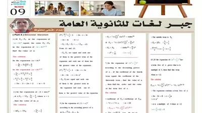 مراجعة شاملة ومتميزة في مادة الجبر لطلاب الثانوية العامة 2026