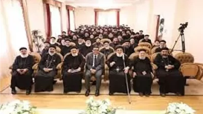 الاستعداد للاحتفال بمولد السيدة العذراء بدير جبل الطير بسمالوط