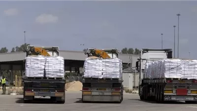 انطلاق قافلة إغاثية جديدة لدعم قطاع غزة