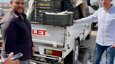 ضبط 1.5طن أسماك غير صالحة للاستهلاك الآدمي بمركزالرياض كفر الشيخ