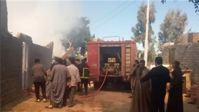 مصرع 4 في حريق منزل أثر تسرب بنزين الموتوسيكل بأسيوط