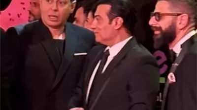 أول ظهور لـ مصطفى شعبان بعد خروج والده من المستشفى