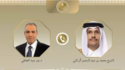 اتصال هاتفي بين وزير الخارجية ونظيره القطري لبحث تطورات المنطقة