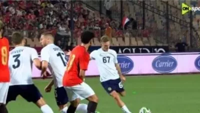 تعادل سلبي بين منتخب مصر ومنتخب روسيا في الشوط الاول