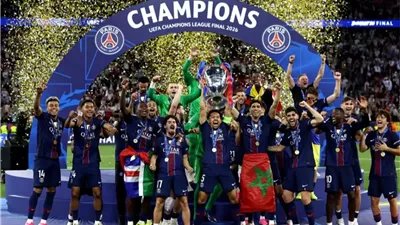 رسالة من ماكرون لباريس سان جيرمان بعد التتويج بدوري أبطال أوروبا