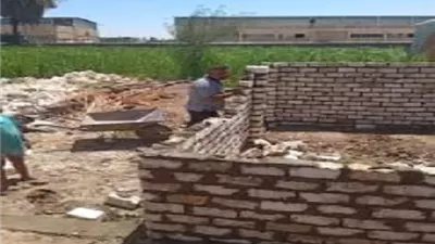 إزالة حالتى تعدٍ على أرض زراعية بأرمنت جنوب غرب الأقصر خلال العيد