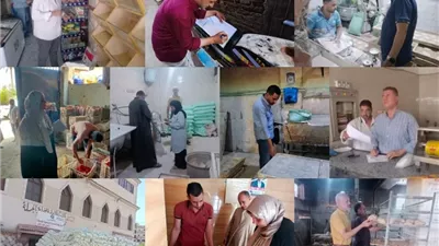 89 مخالفة تموينية ومحاضر ضد مخابز وأسواق بالقليوبية خلال يومين