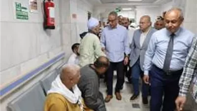 محافظ الجيزة يتفقد مستشفى شبرامنت المركزي بأبو النمرس
